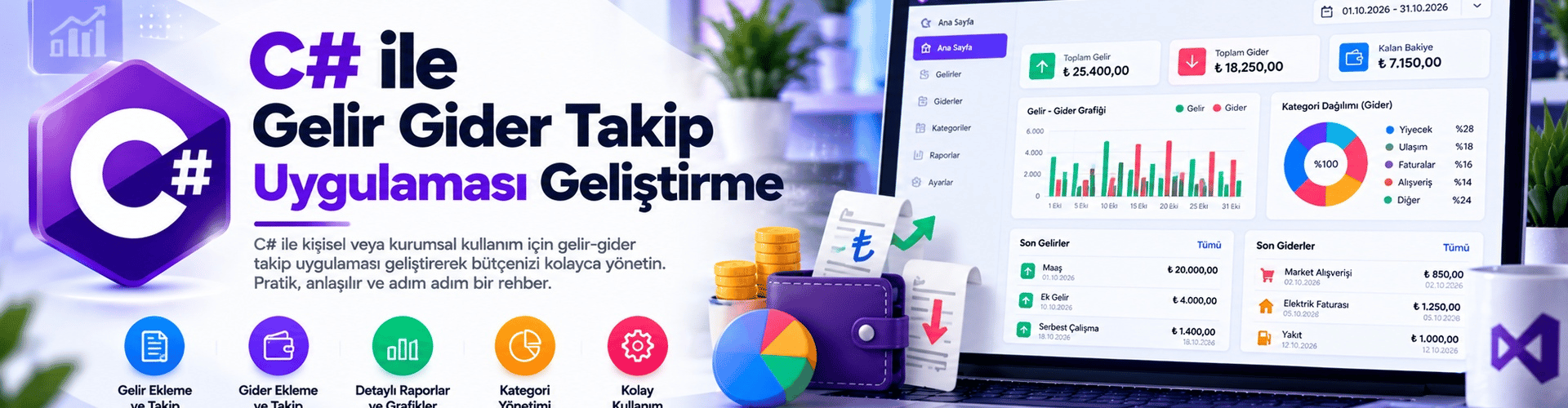 C# ile Gelir-Gider Takip Uygulaması