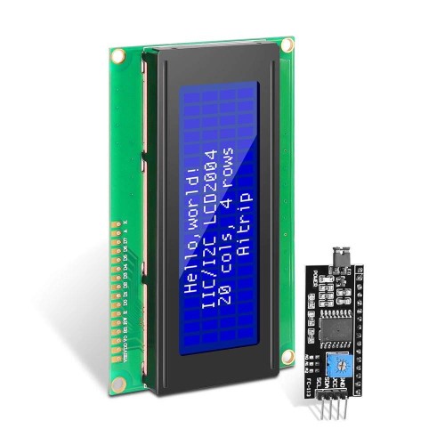 20x4 LCD Ekran I2C Modüllü Mavi Aydınlatma