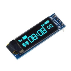0.91 I2C 128x32 OLED Ekran (MAVİ)