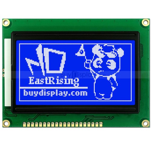 128x64 Grafik LCD Mavi Aydınlatmalı