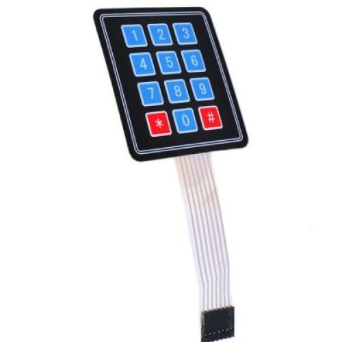 3x4 Membran Tuş Takımı