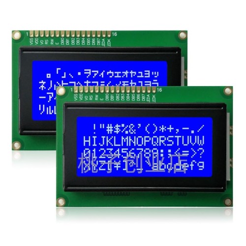 16x4 LCD Ekran 1604A Mavi Aydınlatmalı