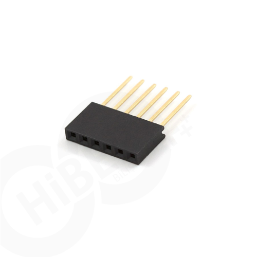 1x6 Pin Stackable Header 2.54 mm 11mm