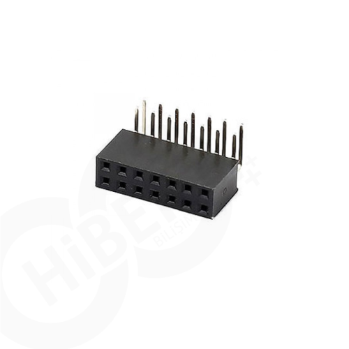 2x7 Pin Dişi Header 2.54 mm 90 derece
