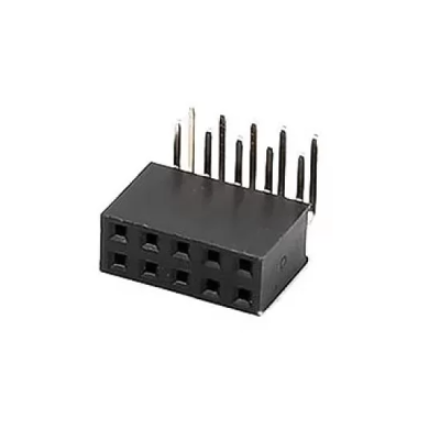 2x5 Pin Dişi Header 2.54 mm 90 derece