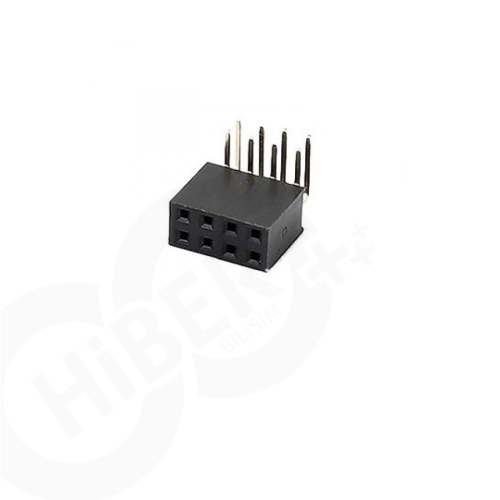 2x4 Pin Dişi Header 2.54 mm 90 derece