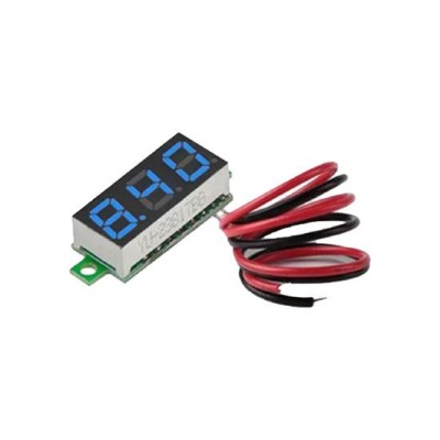 DC 0-30V Voltmetre Mavi