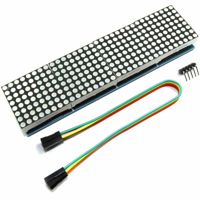 MAX7219 Dot Matrix Modül 1in4 Ekran (Kırmızı)