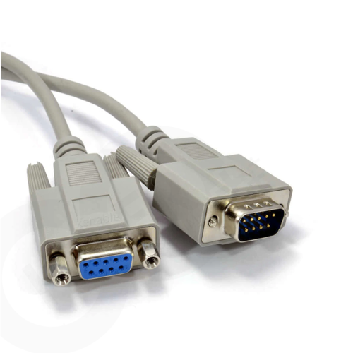 9 Pin Seri RS232 Com Port Dişi Erkek Kablo 1.8 Metre