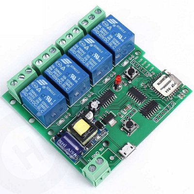 WiFi Röle Modülü  Akıllı Ev Mobil Aplikasyonu ile  Röle Kontrolü 220V 4 kanal