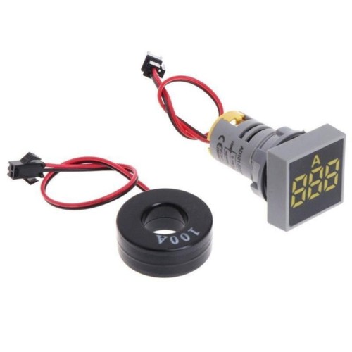 Dijital Ampermetre AC 0-100A Sarı