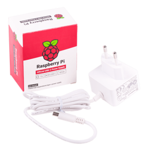 Raspberry Pi 4 Güç Adaptörü 5.1V 3A Beyaz (Lisanslı)
