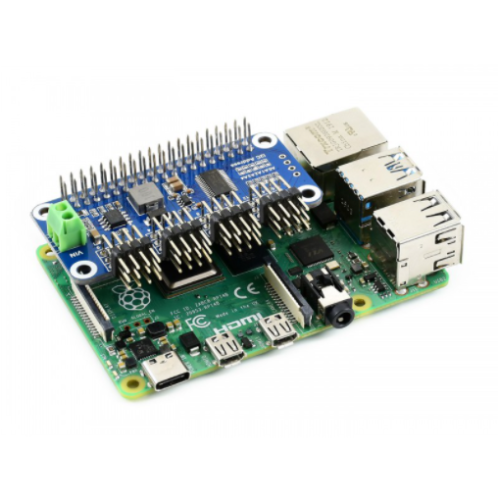 Raspberry Pi Servo Motor Sürücü HAT (B), 16 Kanall, 12-bit, I2C