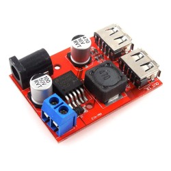 Çift USB Çıkışlı Voltaj Düşürücü Modül 5-36V To 5V 2A HW-412