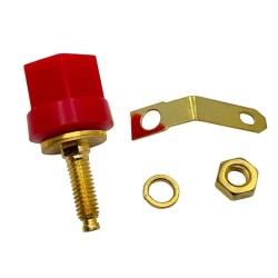 4mm Dişi Jack Terminal Bloğu Amplifikatör Bağlayıcı Konektör Kırmızı