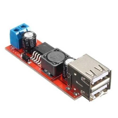 Çift USB Çıkışlı DC-DC Voltaj Dönüştürücü (9V-36V - 5V 3A)