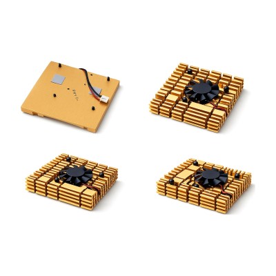 12V Fanlı Alüminyum Soğutucu Blok