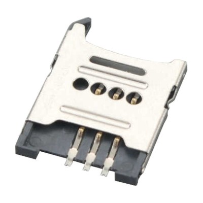 6 Pin 1.8mm Hinge SIM Kart Konnektörü