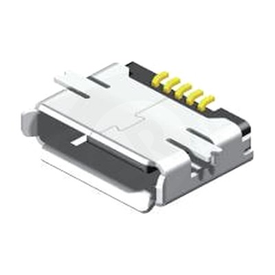 Micro USB B Tip Şarj Soketi 180° (5 Pin)