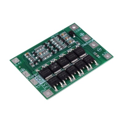 3S 60A 12.6V Lityum 18650 BMS Pil Koruma Kartı
